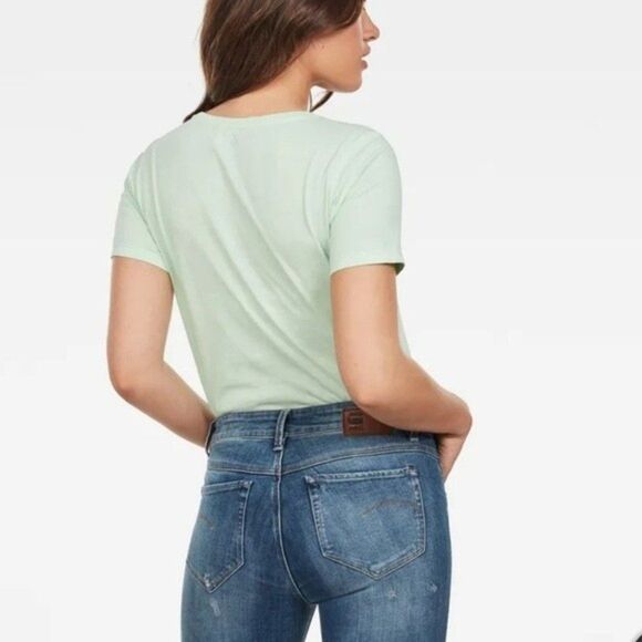 G-Star Womens Sz XS Raw Mysid Slim Recycled Dye Top - Picture 2 of 10